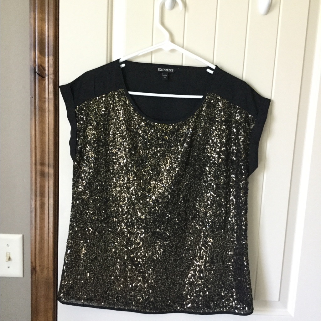 Nwot Express Sequined Top